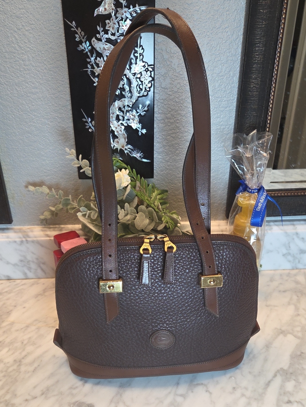 RARE 1991-1992 Vintage Dooney Bourke Transitional Doctor Satchel A9 946464